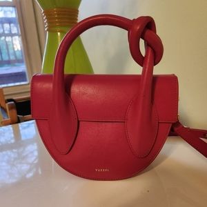 Yuzefi pretzel top handle bag